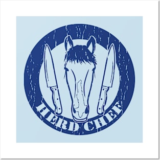 Herd Chef - Blue Posters and Art